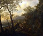 欧洲12-19世纪油画二_BOTH, Jan - A Rocky Italian Landscape with Herdsmen and Muleteers
